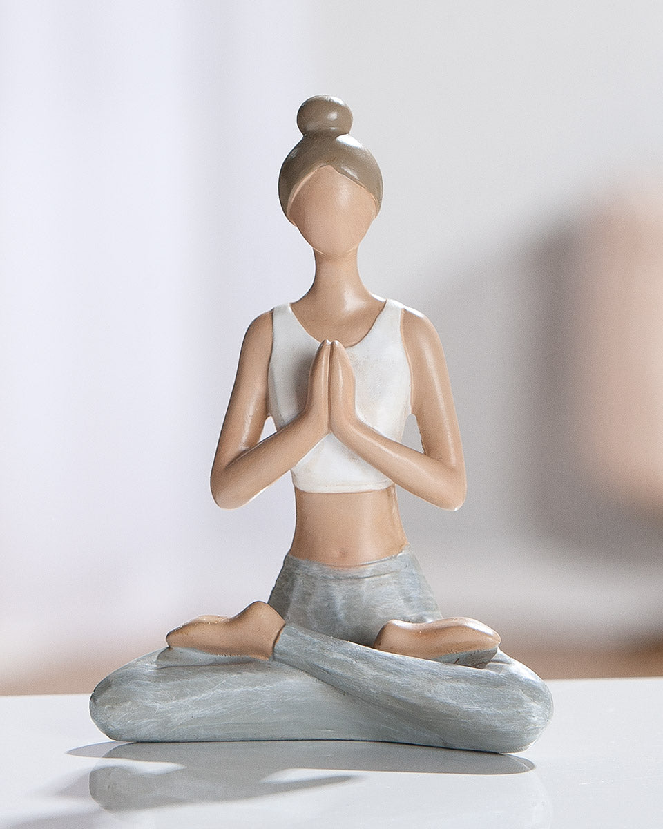 Yoga Figuur Hannah Wit Grijs