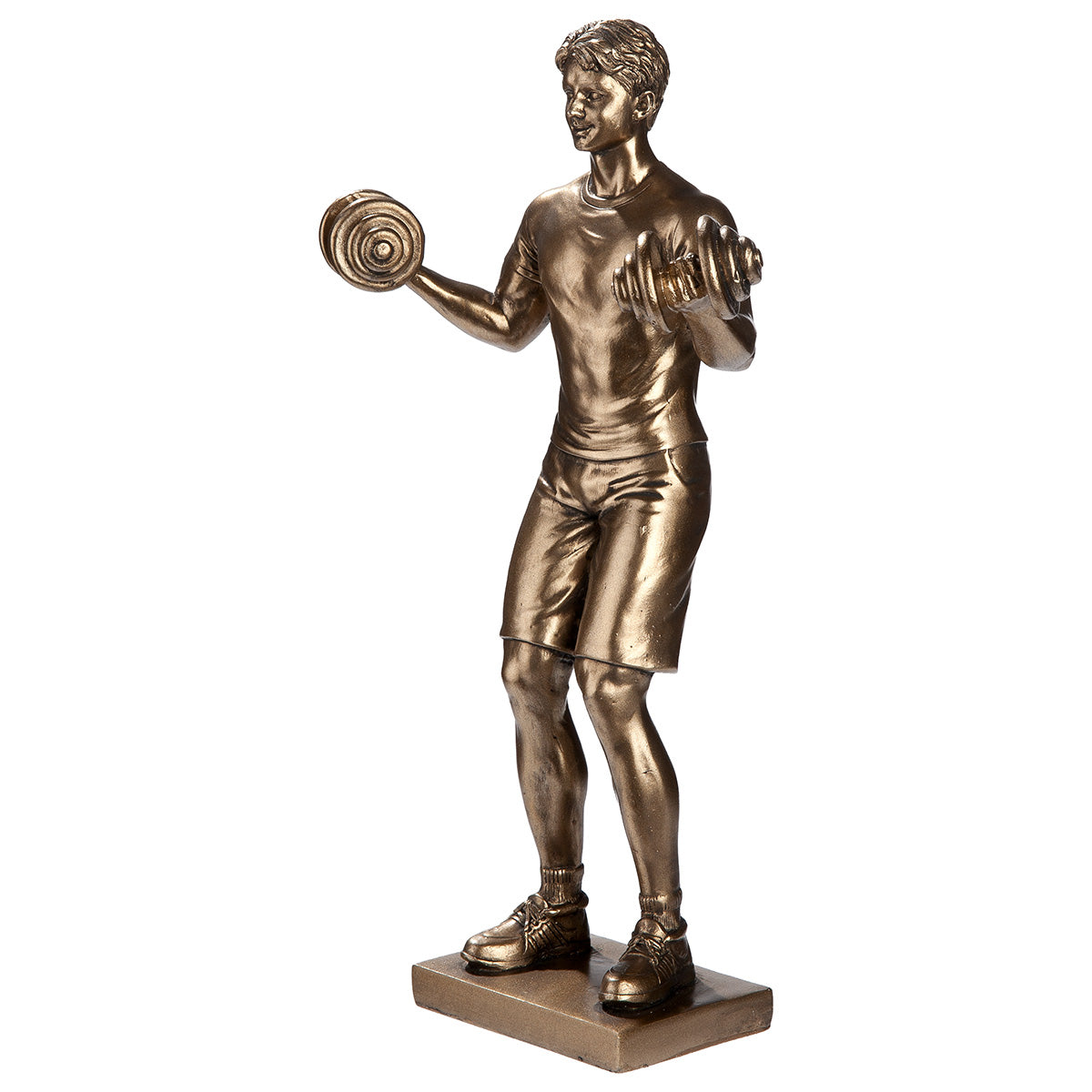 Hector Gewichtheffer Figuur Brons Decor