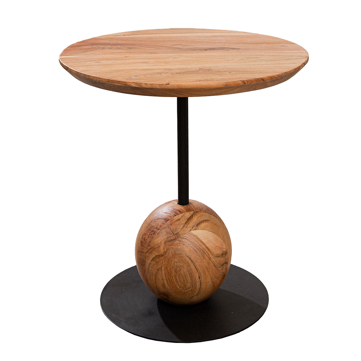 Mona Ronde Metalen Bijzettafel