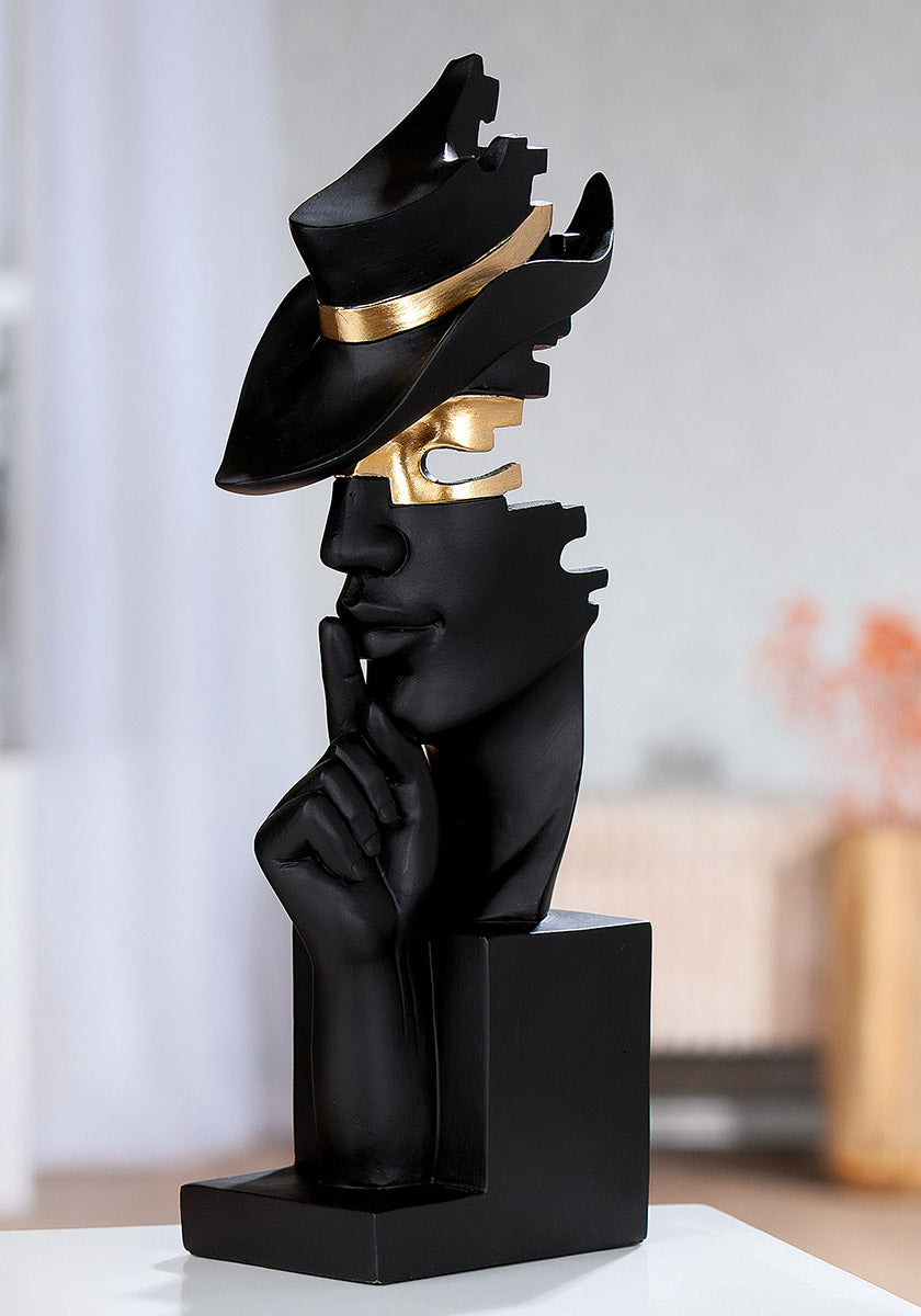 Mystique Sculptuur Hand & Hoofd Zwart