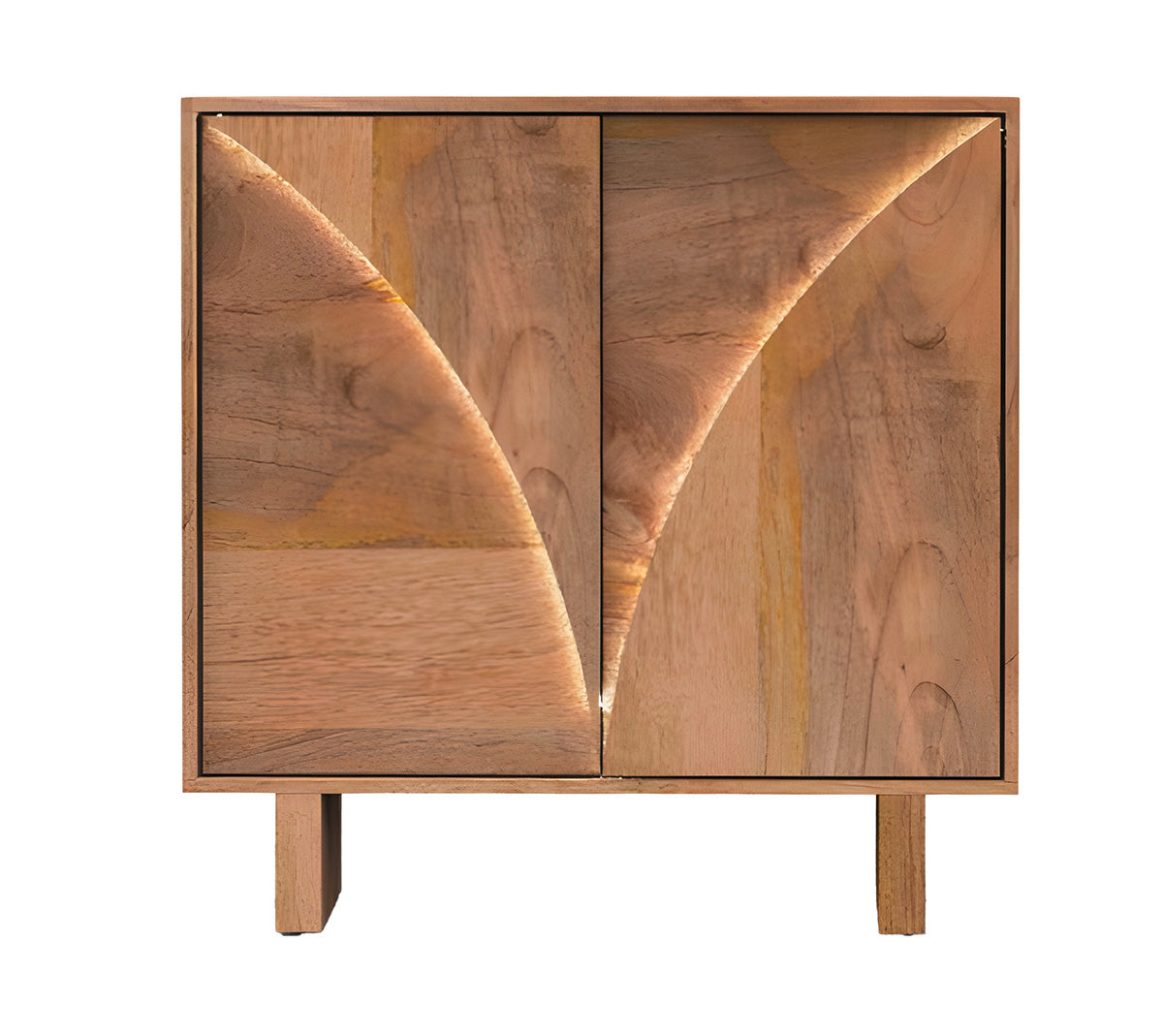 Opulence mangohouten dressoir LED