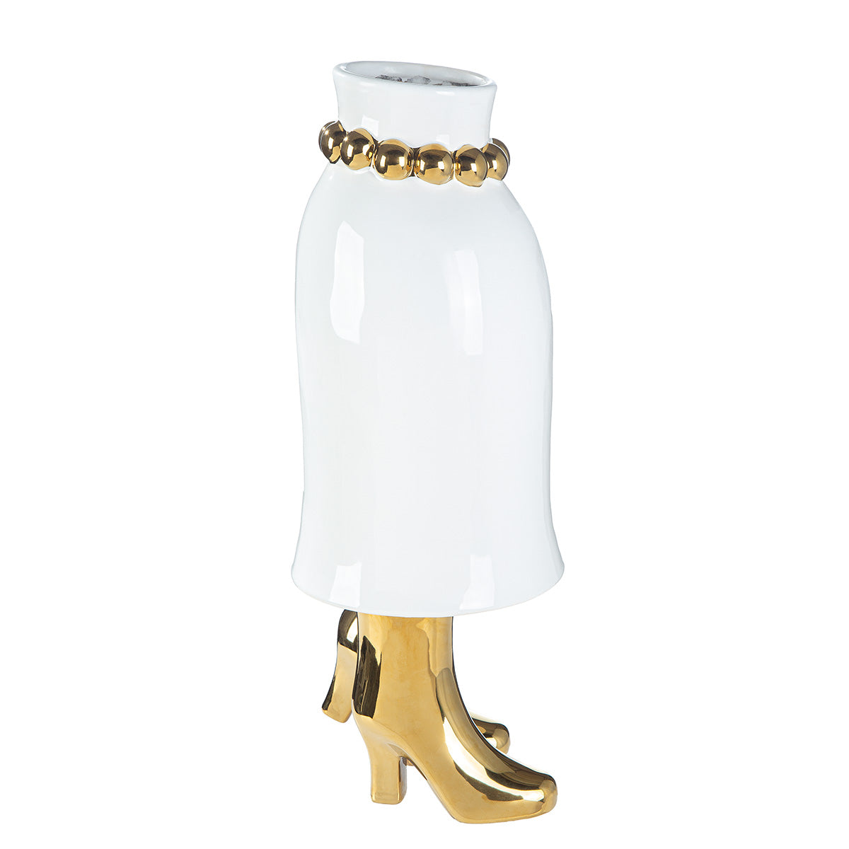 Donna Vrouwenvaas Wit-Goud 43 cm