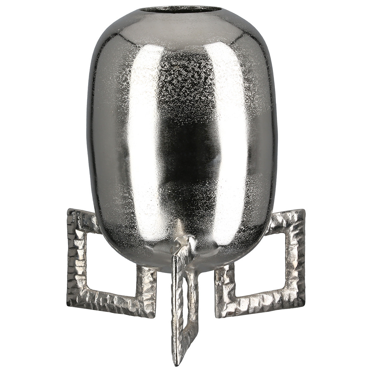 Ronde Vaas Rocket Zilver 29 cm