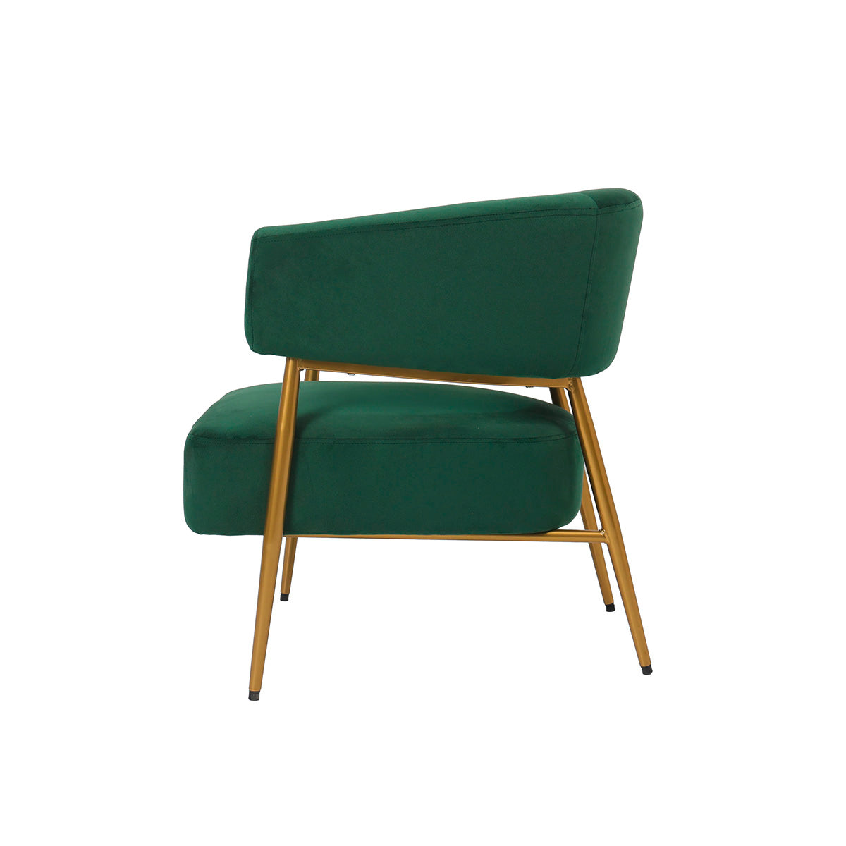 Sylvan groene fluwelen fauteuil