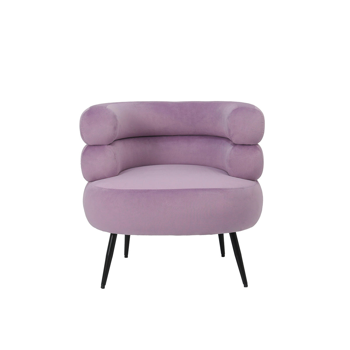 Paarse Syringa Fluwelen Fauteuil