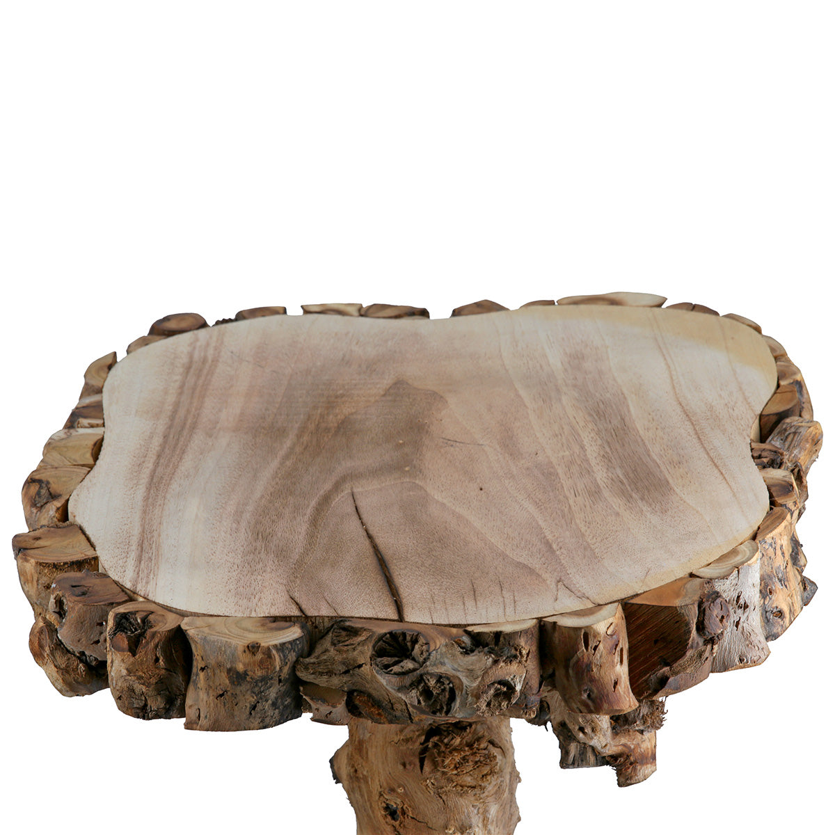 Ovale Barba Houten Bijzettafel