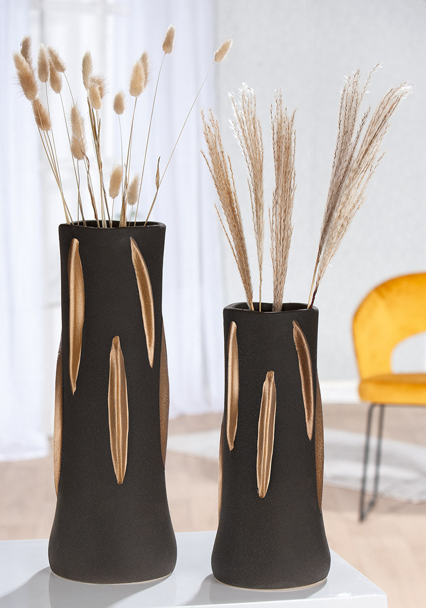 Kamari Keramische Vaas 31 cm Zwart