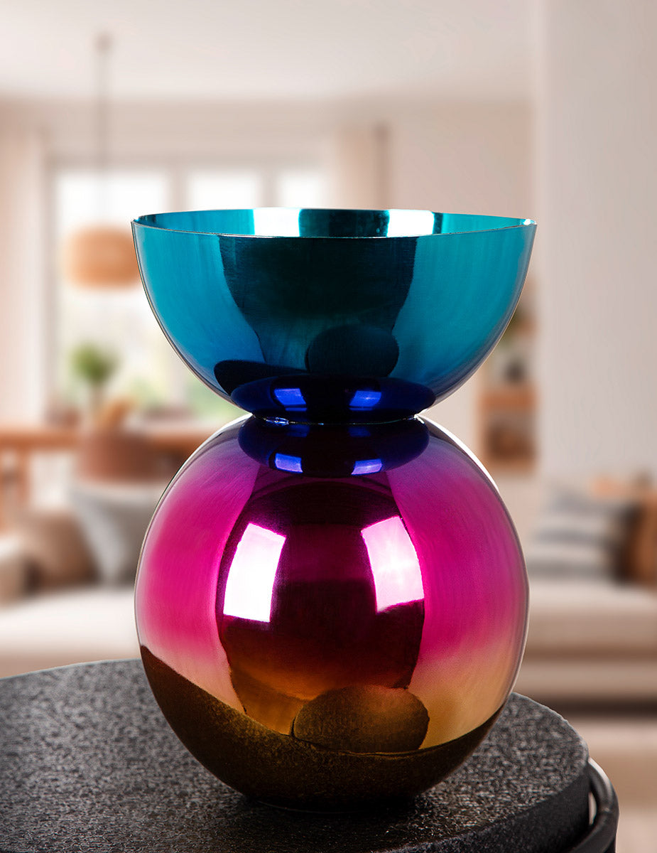 Rainbow Ronde IJzeren Vaas 29.5 cm