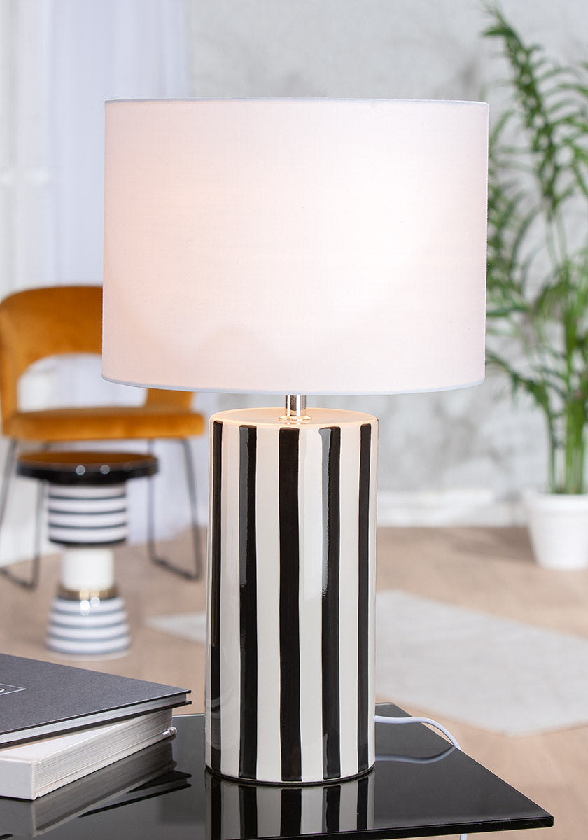 Stripes Keramiek Tafellamp Groot