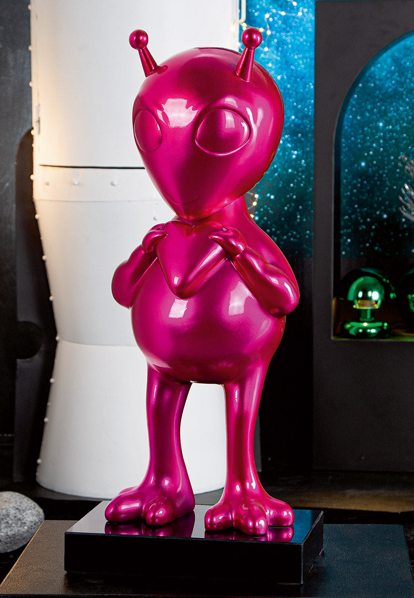 Allie Alien Sculptuur Roze Glans