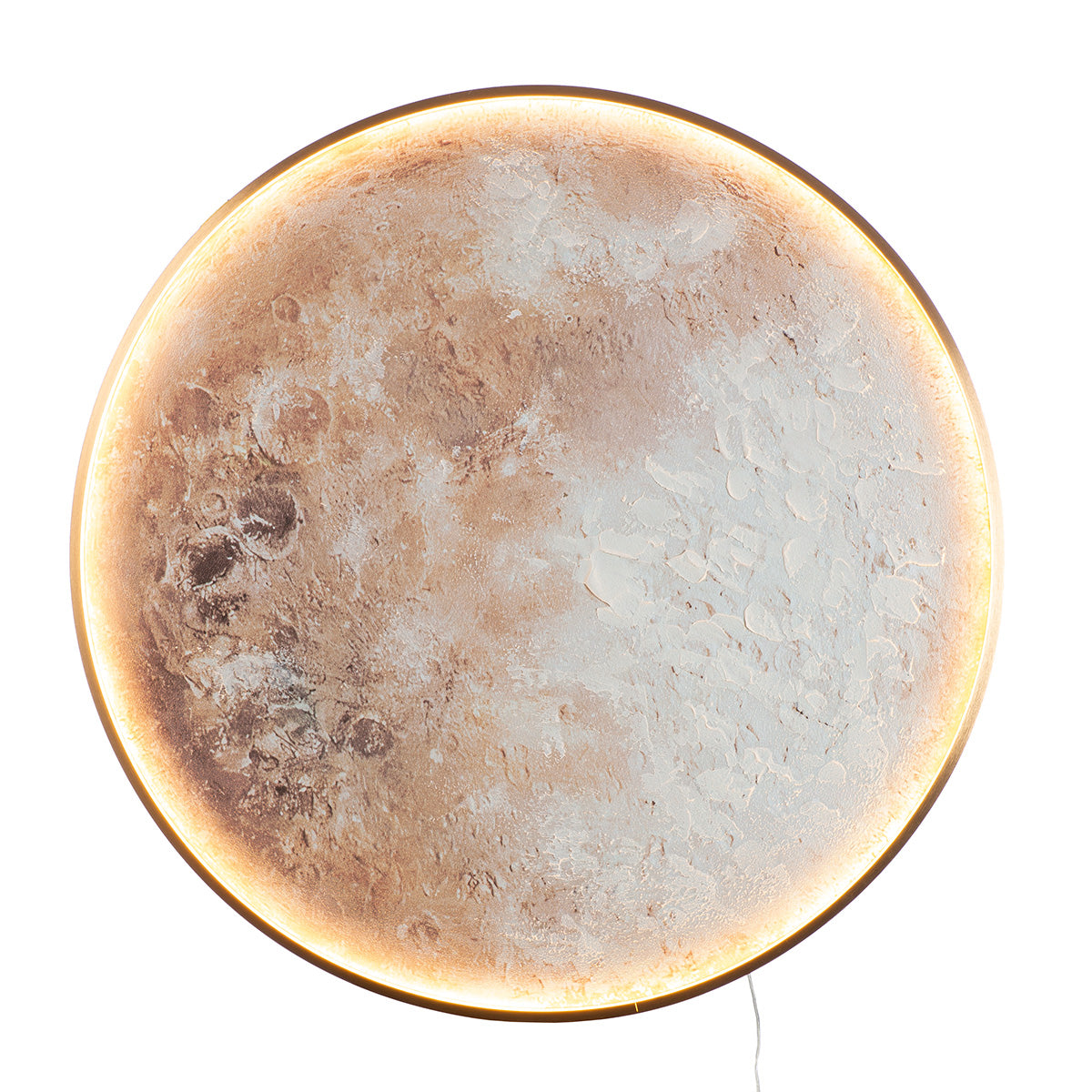 Rond LED-schilderij Moon 70 cm