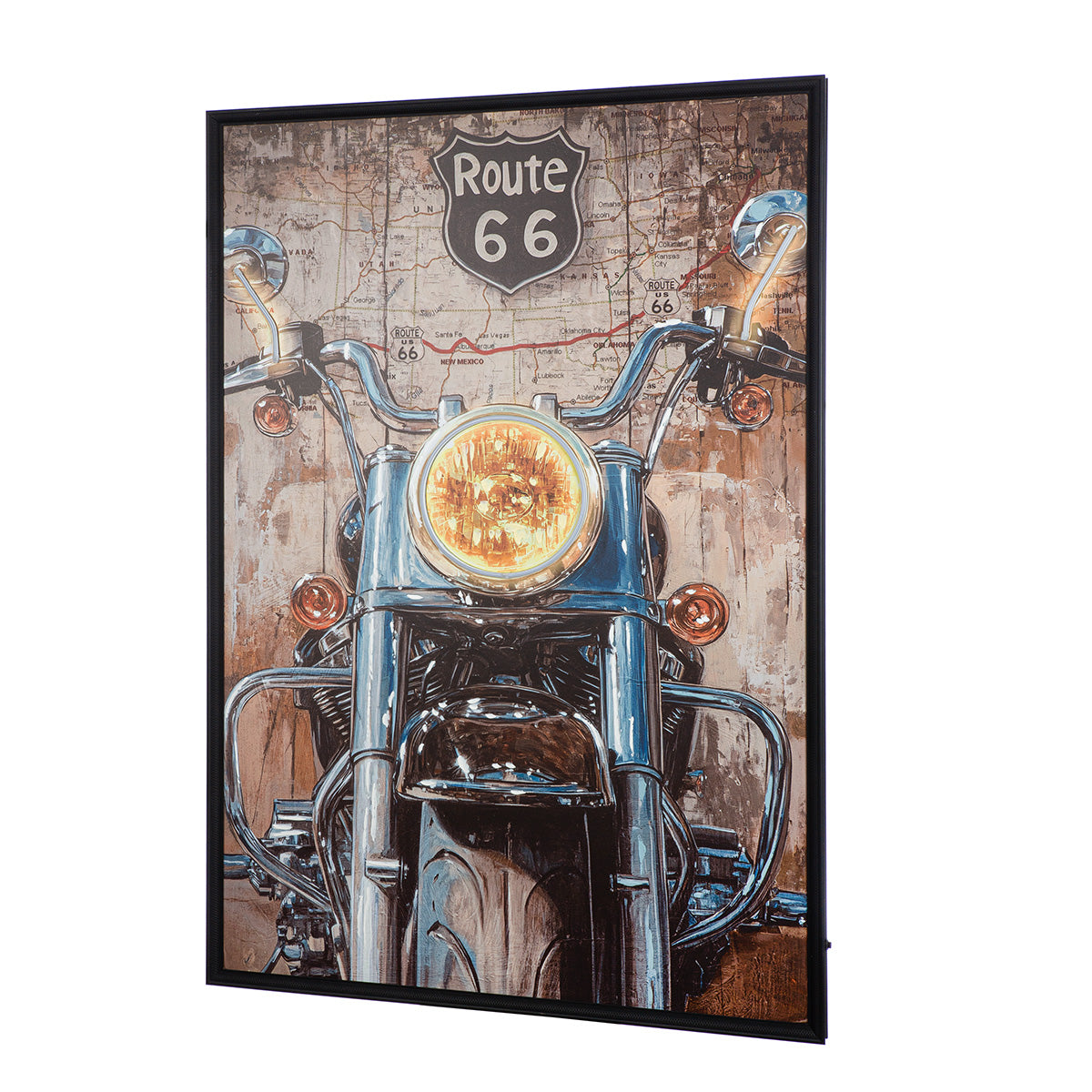 Motorcycle LED-schilderij 123 cm
