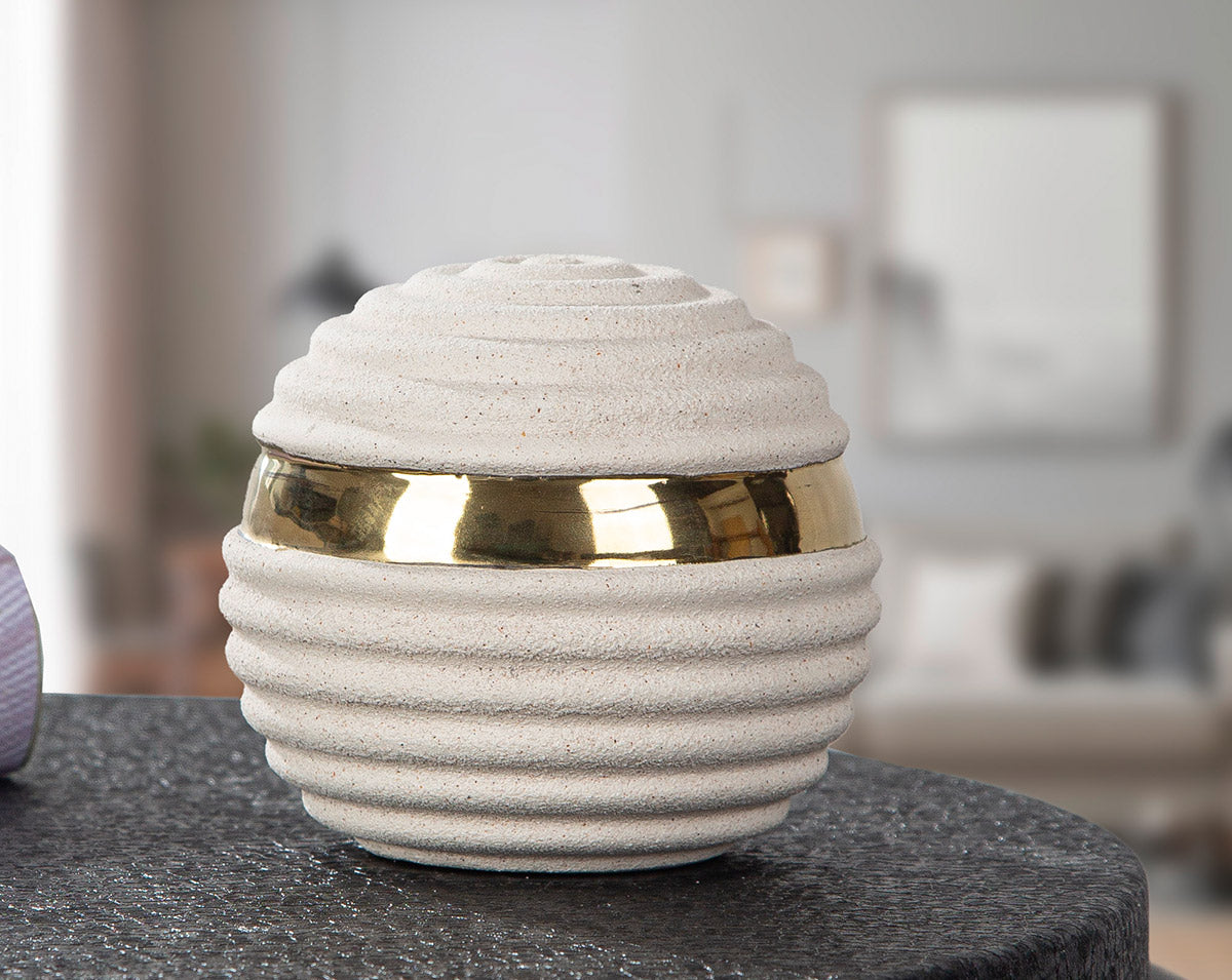 Keramische Decoratiebal Dune Beige