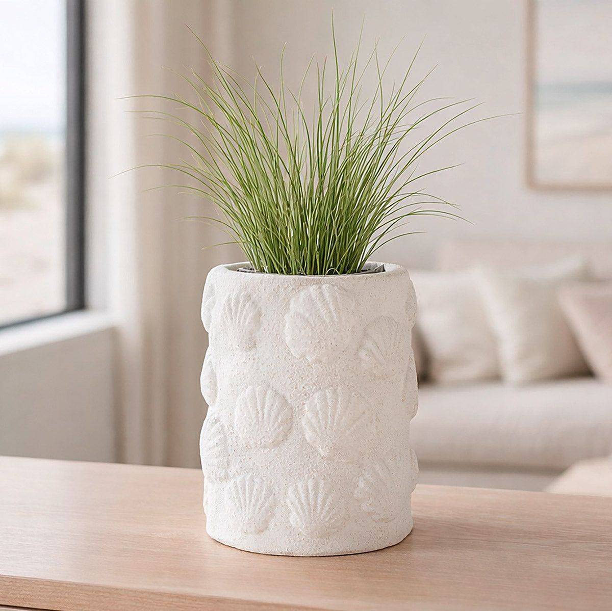 Shore Ronde Vaas Wit 16.5 cm