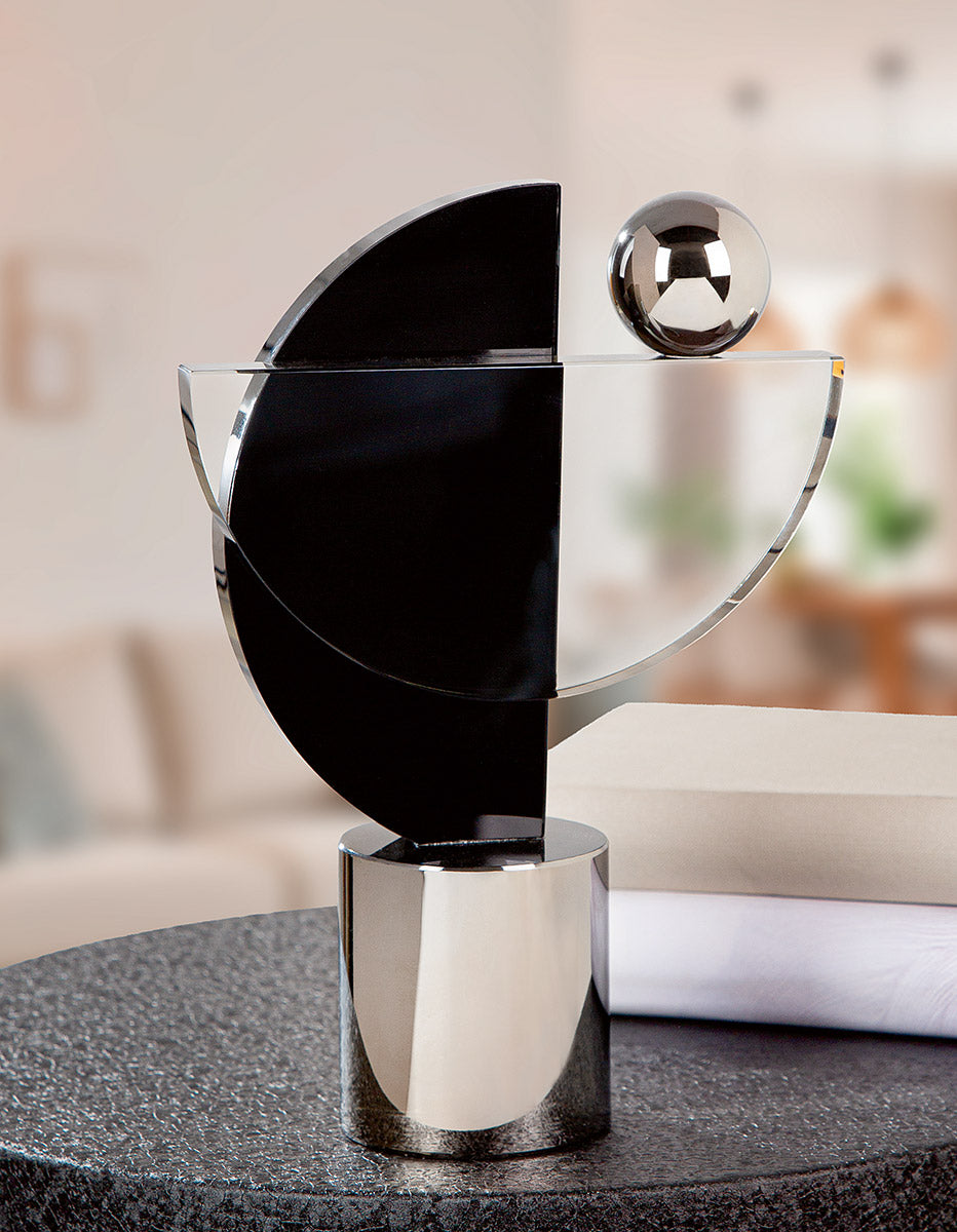 Hakura Glas Sculptuur Zwart