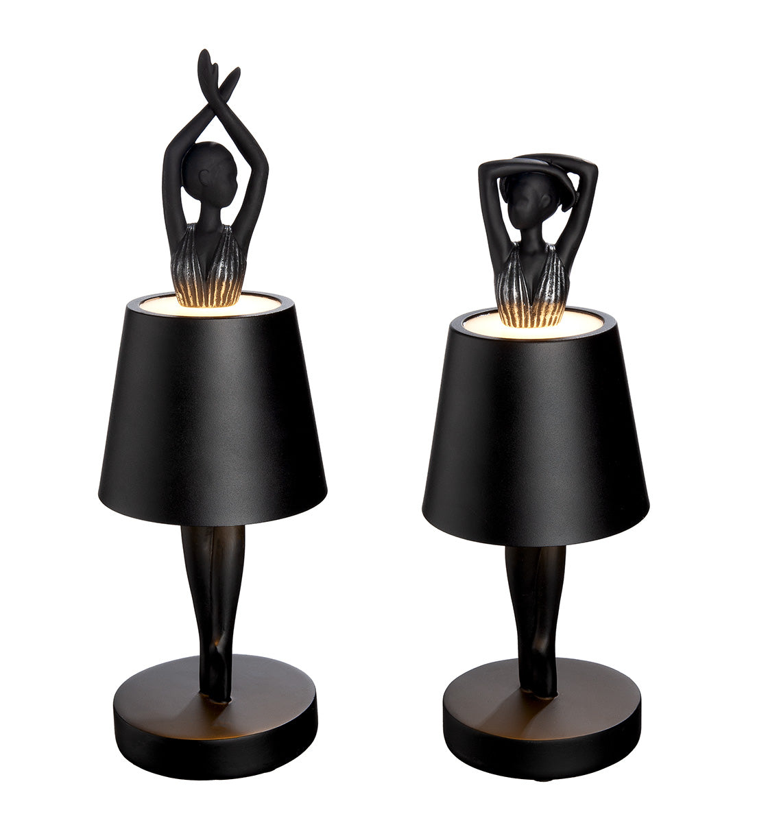 Odette LED Ballerina Tafellamp Zwart