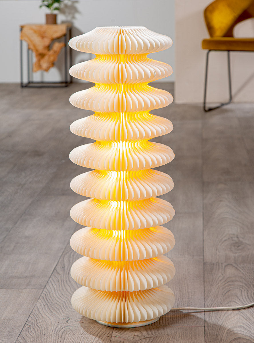 Aera vloerlamp geometrisch crème