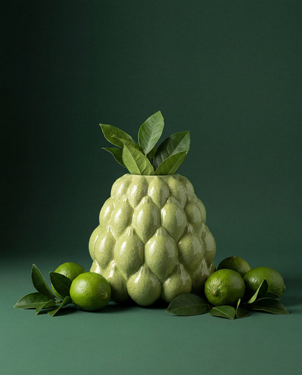 Lemonime Vaas Groen Keramiek