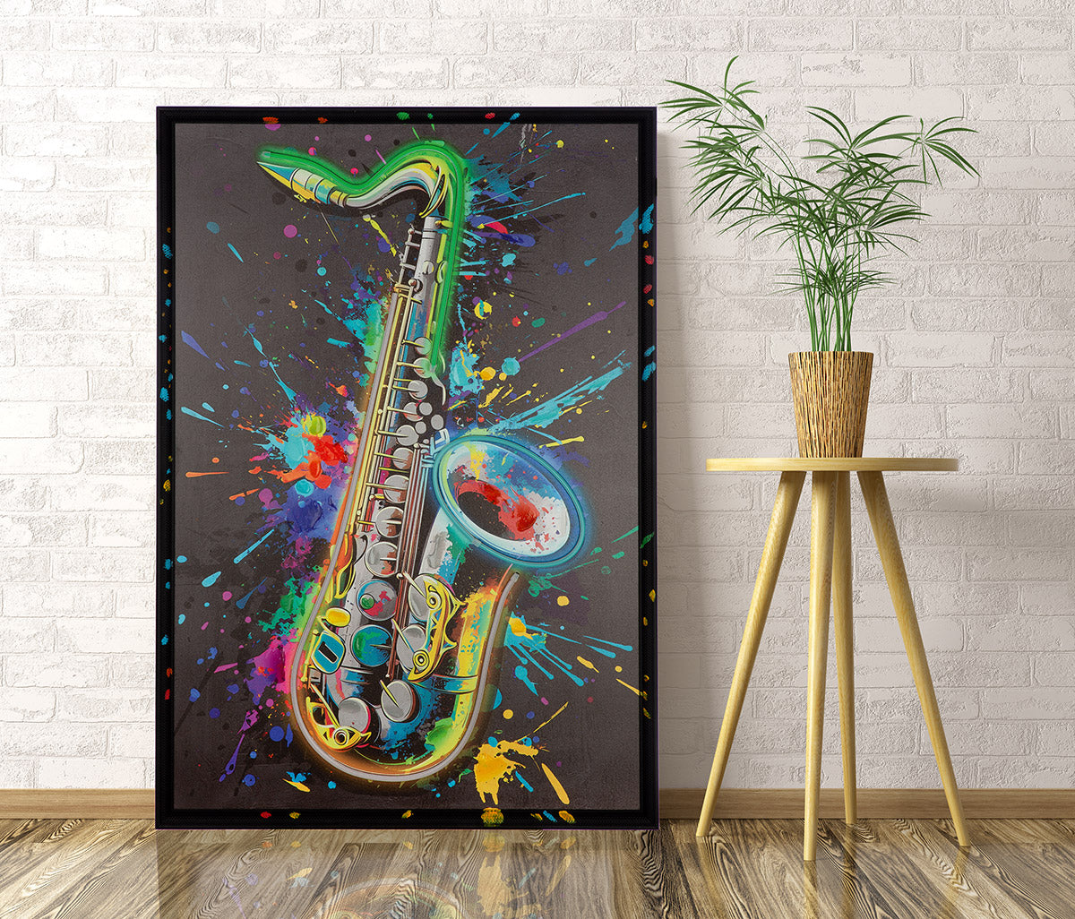 Music Splash LED schilderij 93 cm