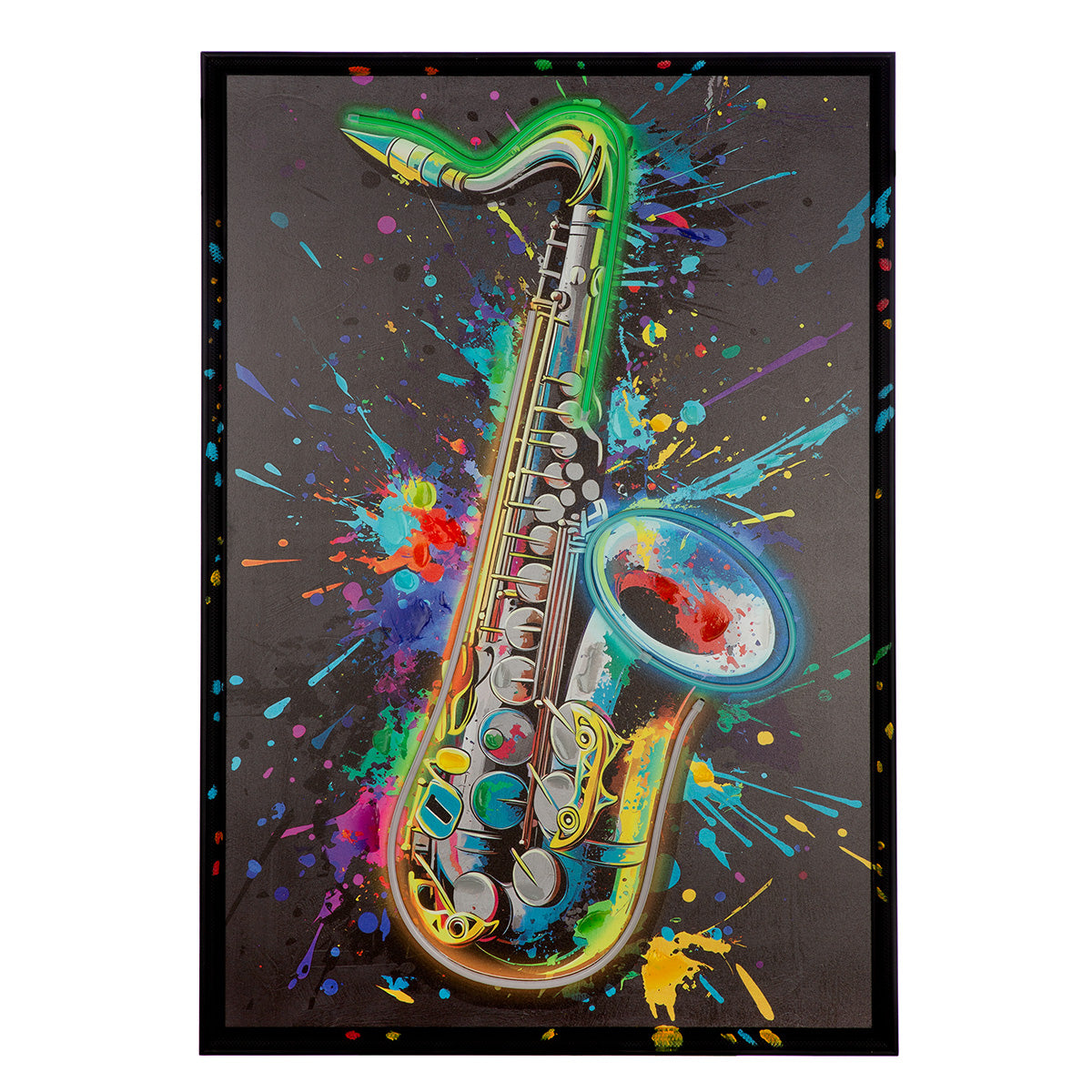 Music Splash LED schilderij 93 cm