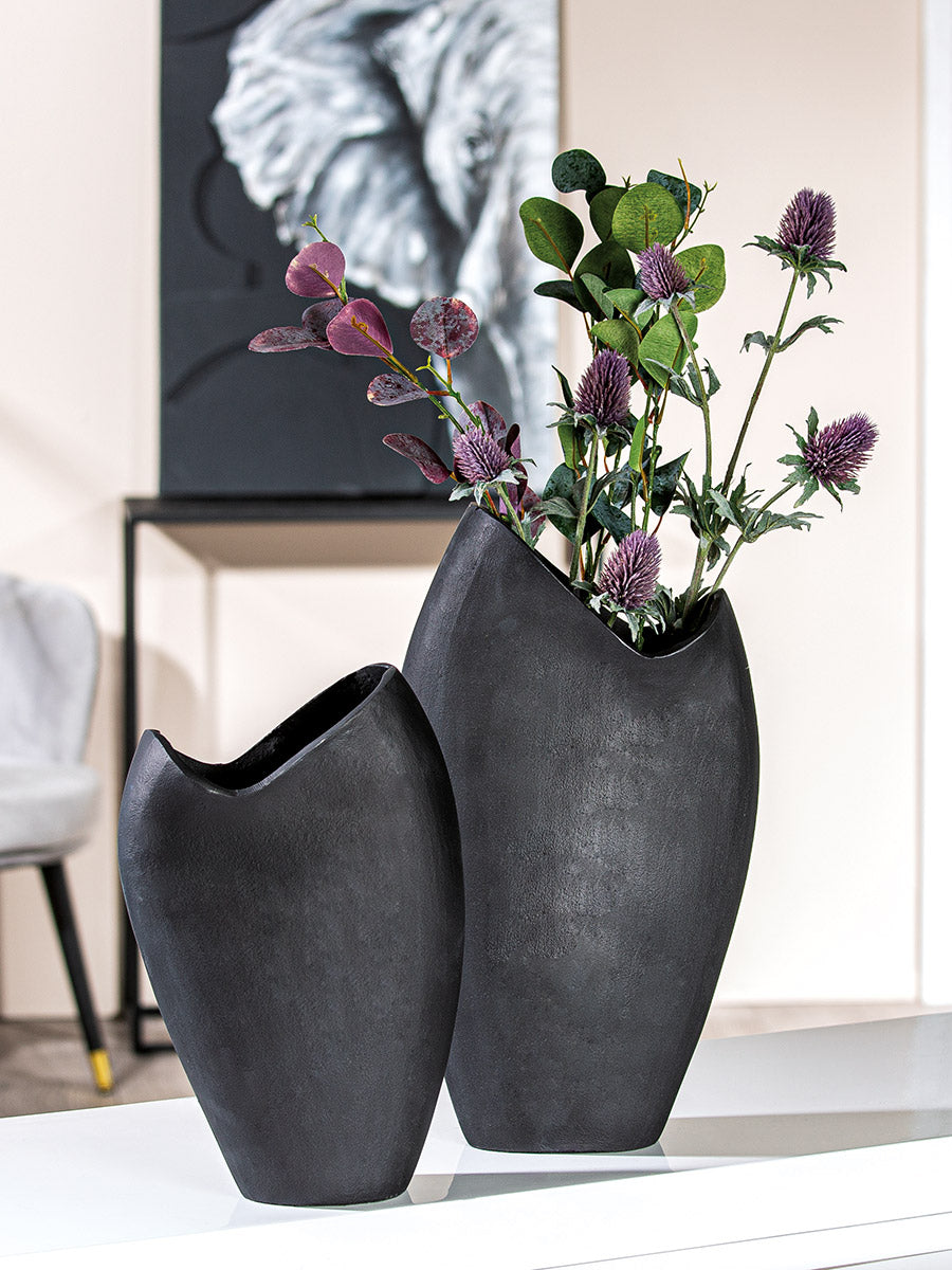 Vulkano Vaas Antraciet 33 cm