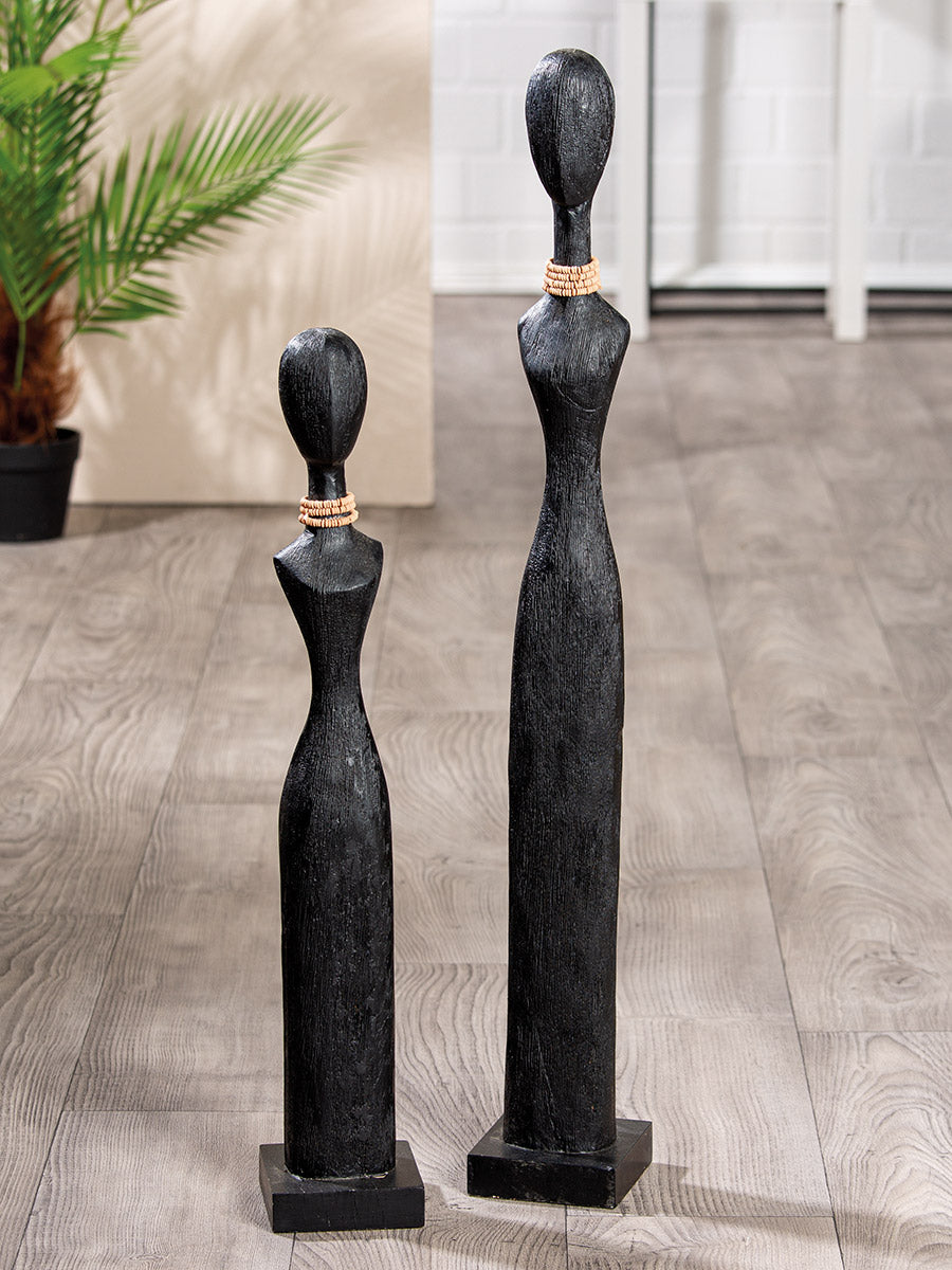 Tall Lady Houten Sculptuur Zwart