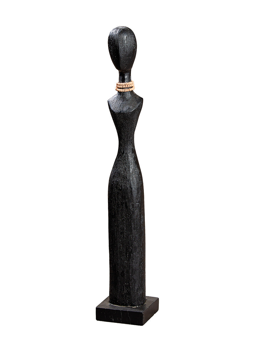 Tall Lady Houten Sculptuur Zwart