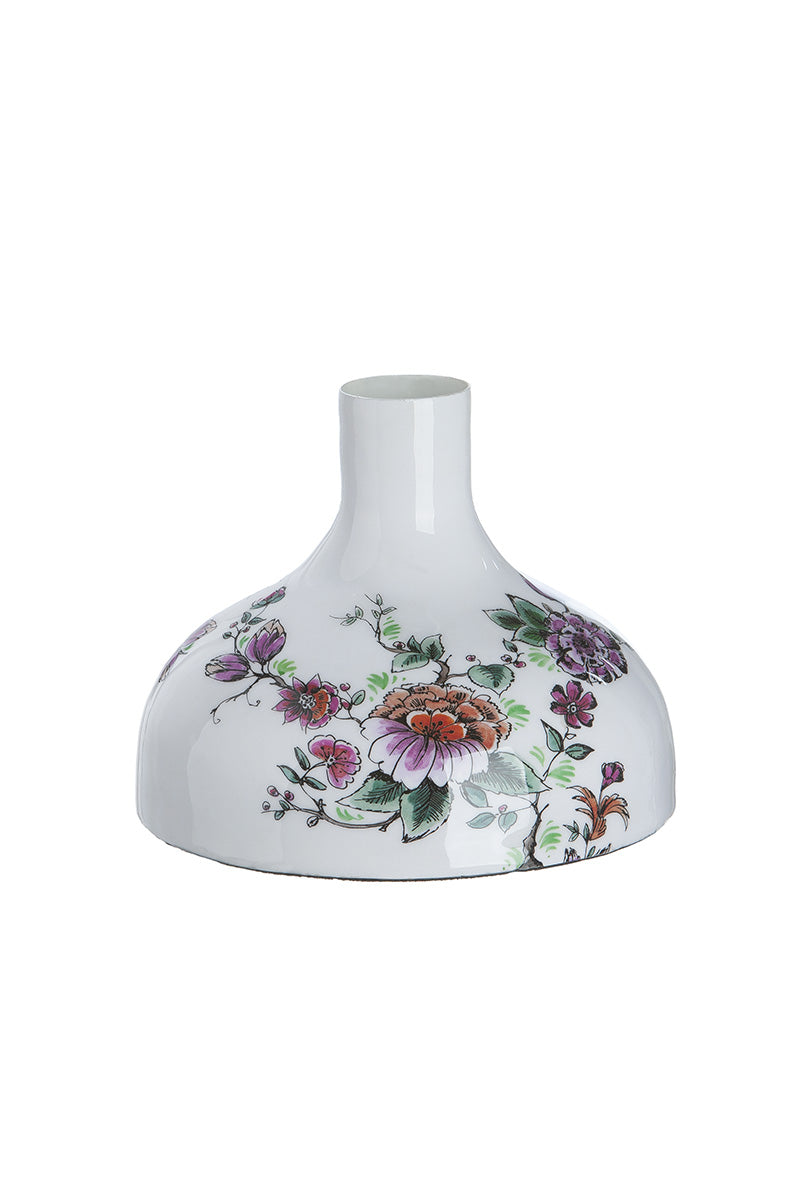Florale Crèmekleurige Vaas 15 cm