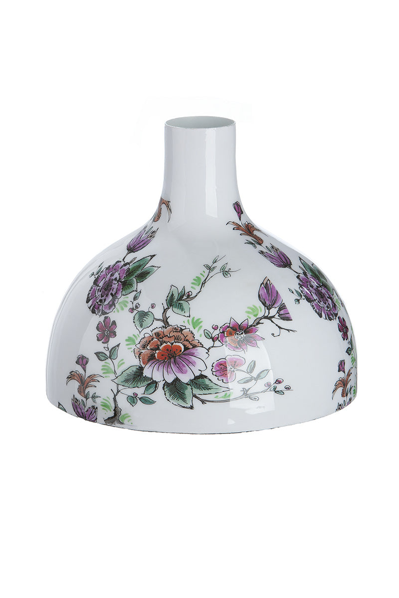 Florale Crèmekleurige Vaas 20 cm