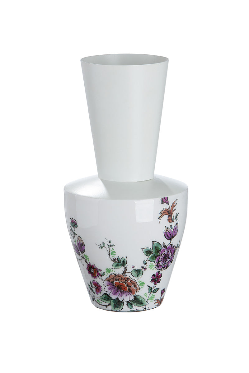 Florale Crèmekleurige Vaas 29 cm