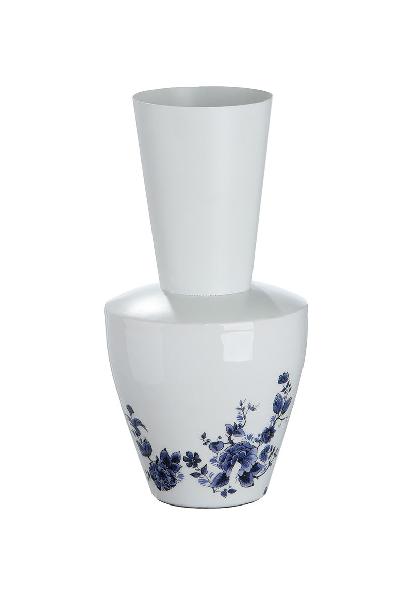 Florale Crèmekleurige Vaas 29 cm