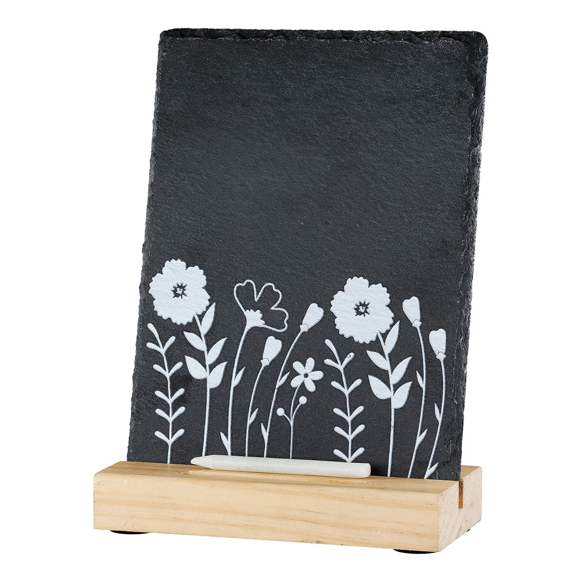 Leisteen Krijtbord Blütezeit 21 cm