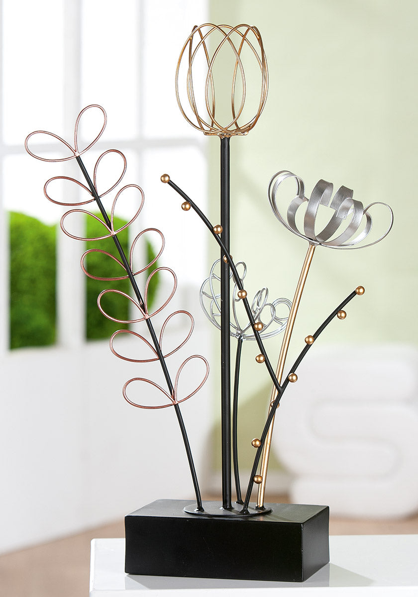 Metalen Bloemdecoratie Flora Kleurrijk