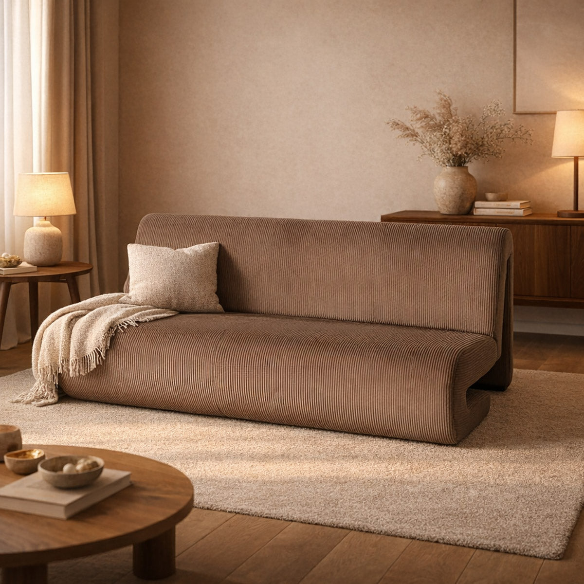Beige Poltrana 2-Zitsbank