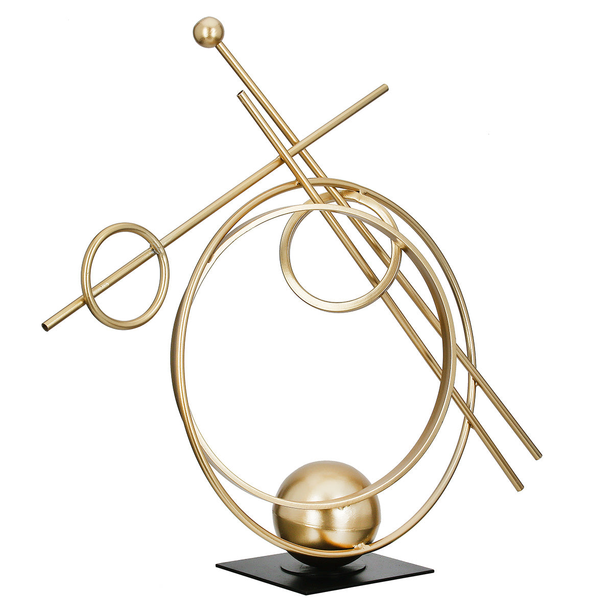 Abstracto Metalen Sculptuur Goud