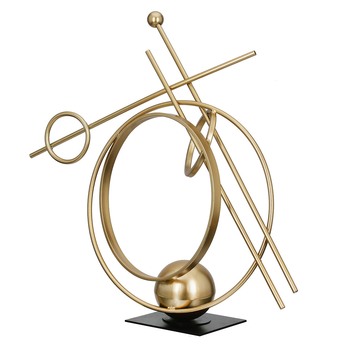 Abstracto Metalen Sculptuur Goud