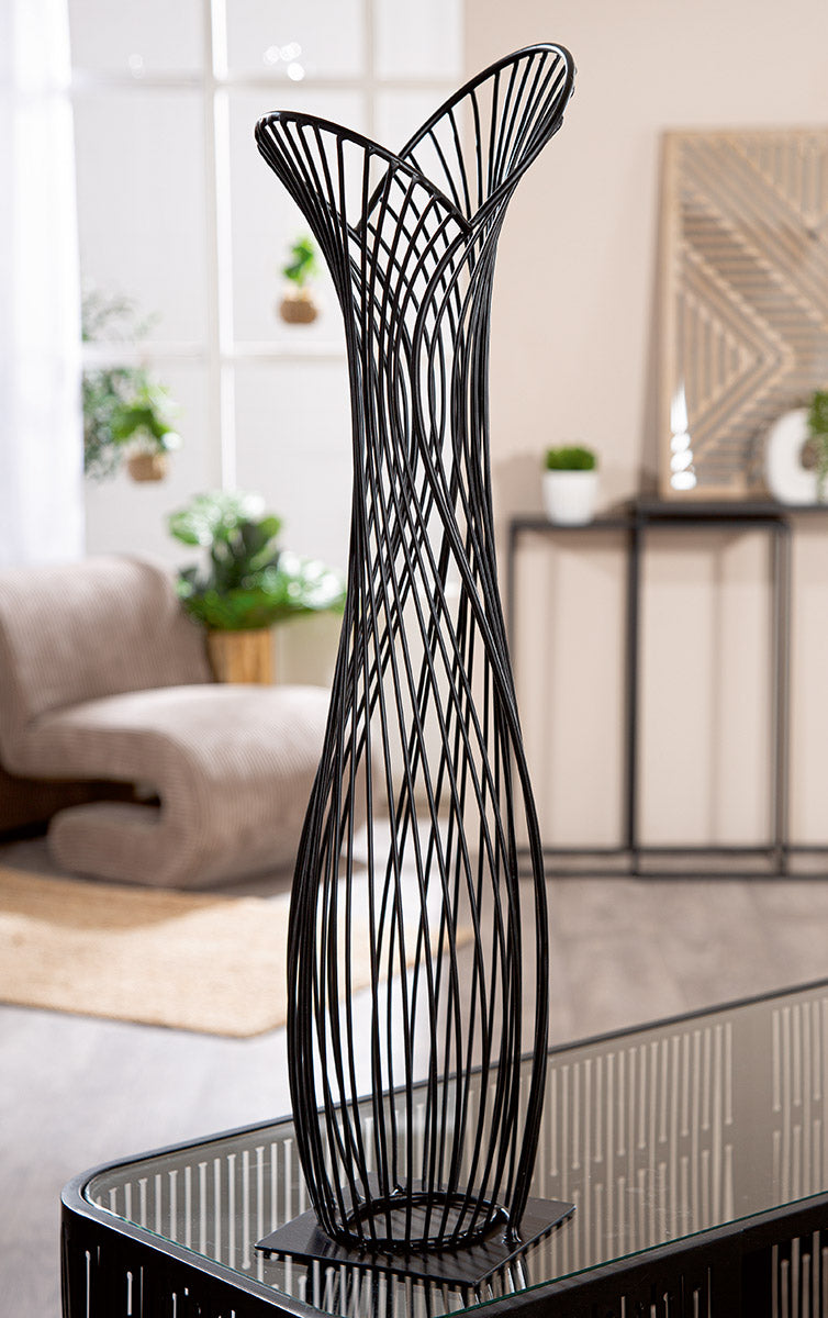 Metalen Decoratiebeeld Zwart