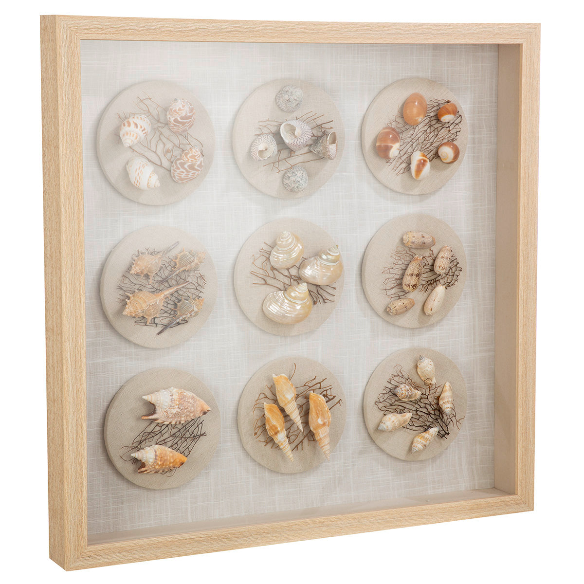 Beachhouse 3D schelpenschilderij 60 cm