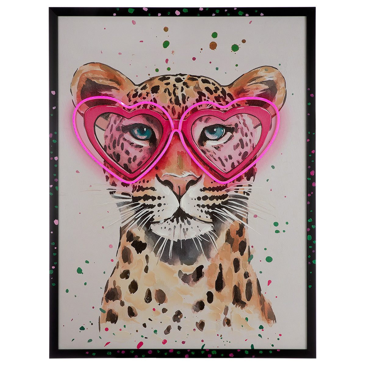 Leo Love LED schilderij 83 cm