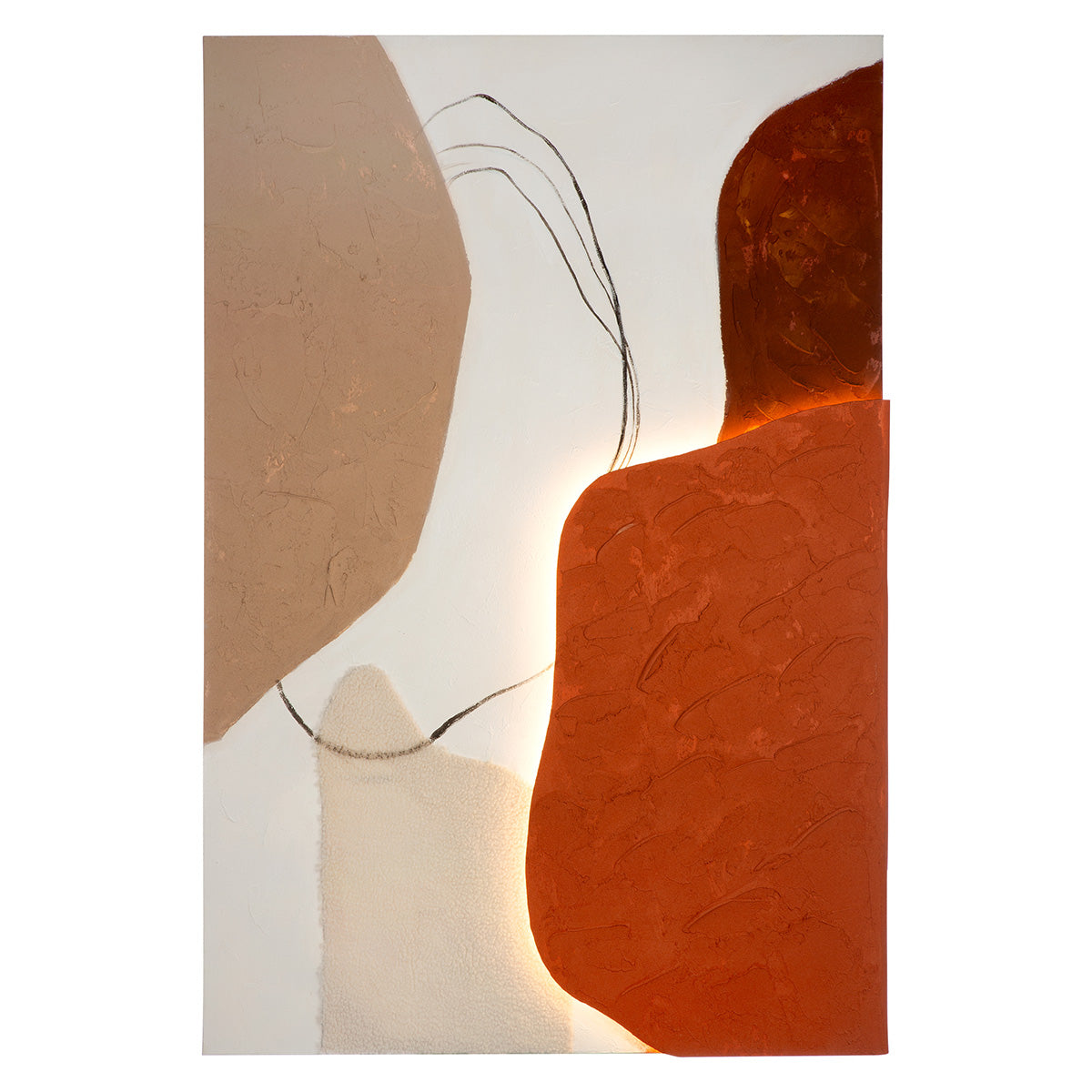 Structo LED schilderij 120 cm