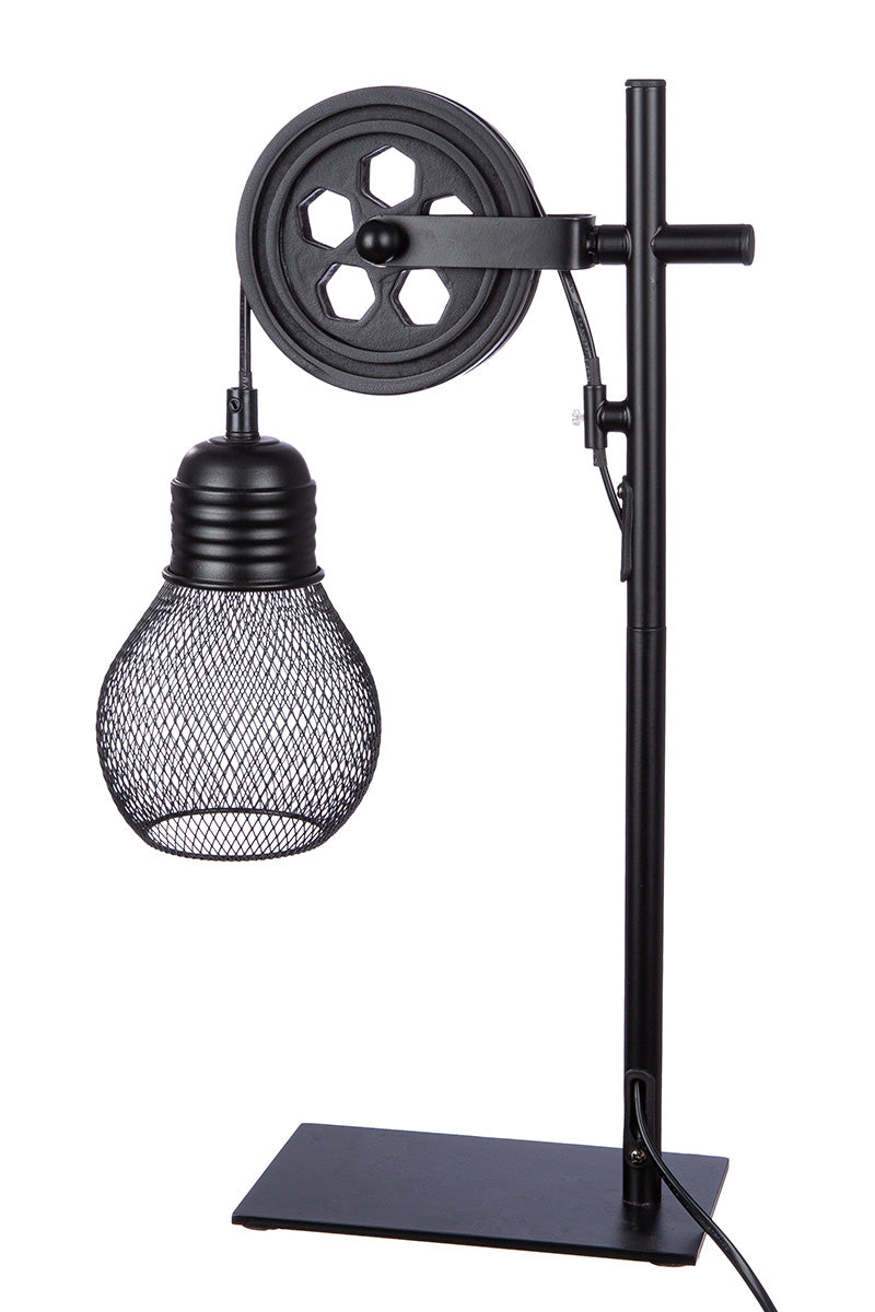 Mesh Tafellamp Zwart Metaal