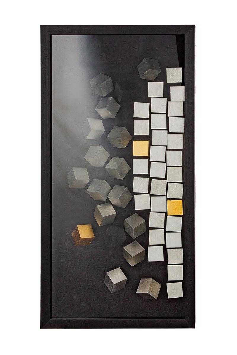 Cubes 3D wanddecoratie 80 cm