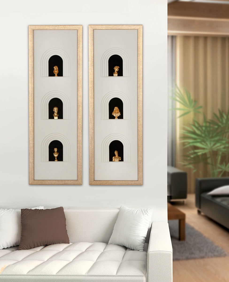Ionic 3D wanddecoratie 90 cm