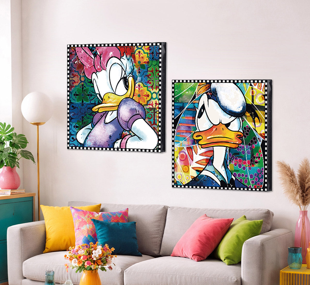 Disney Daisy Duck schilderij 70 cm