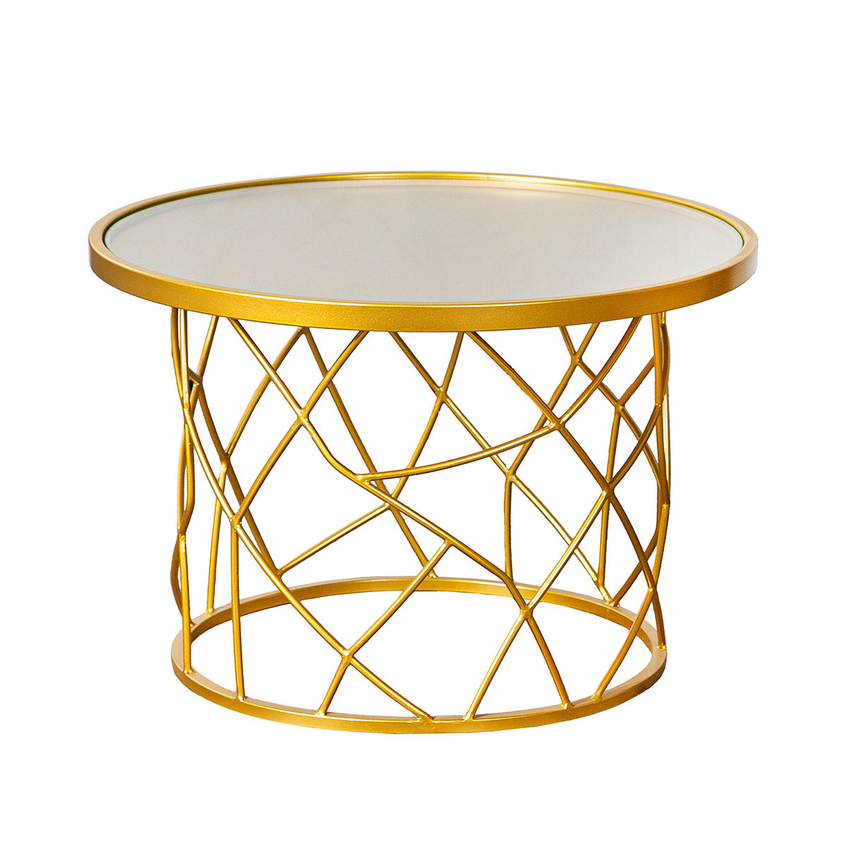 Akkurat Ronde Gouden Bijzettafel