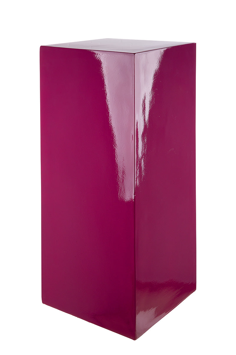 Solid roze decoratiepilaar 70 cm