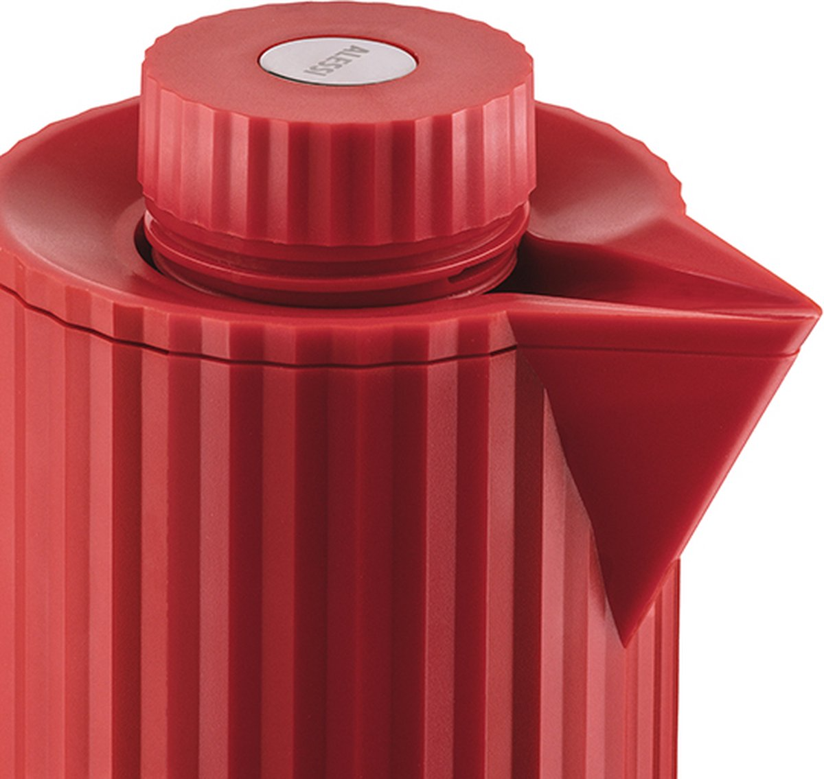 Alessi Plisse Thermoskan 1 L, rood