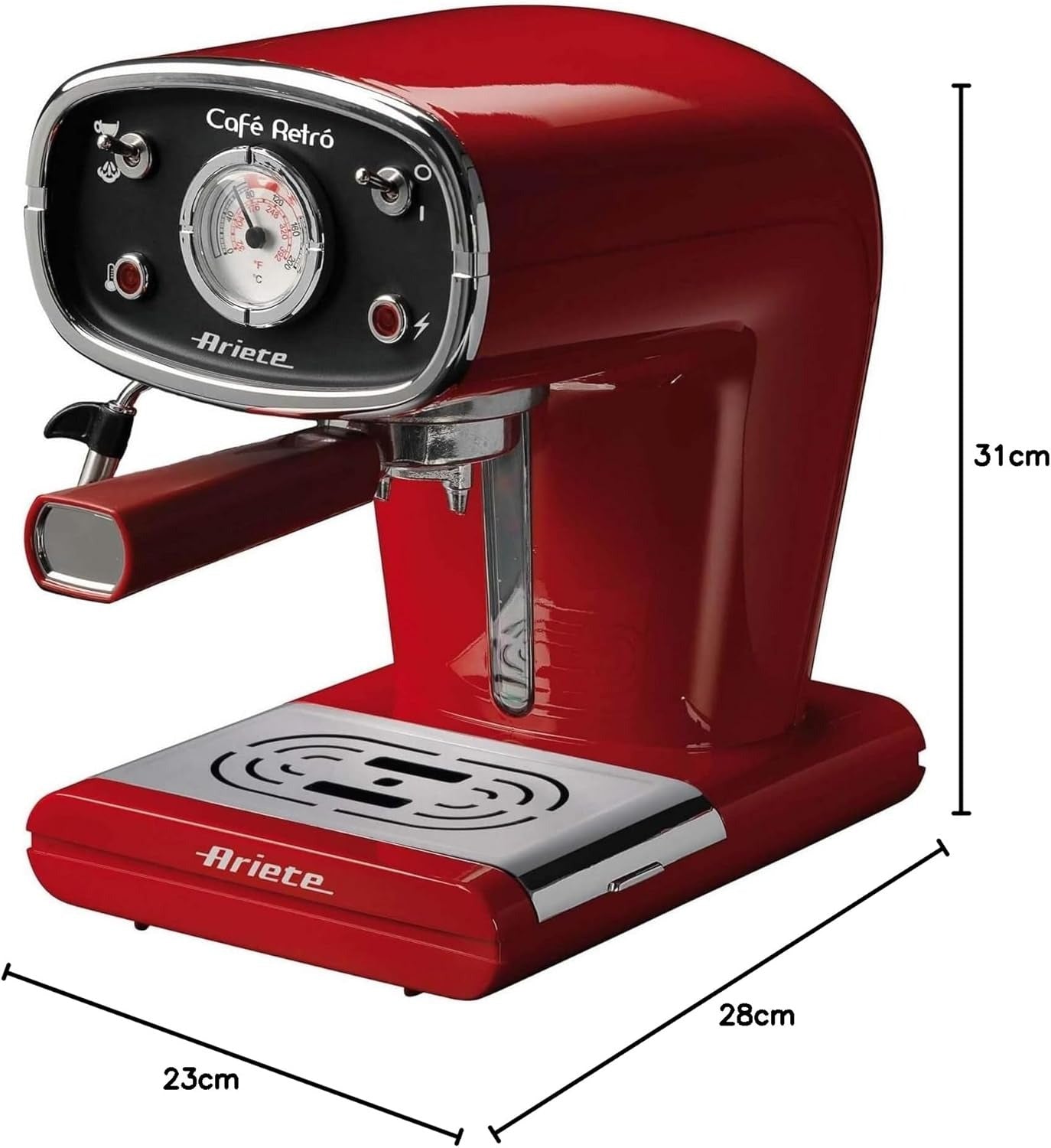 Ariete Espresso Machine red