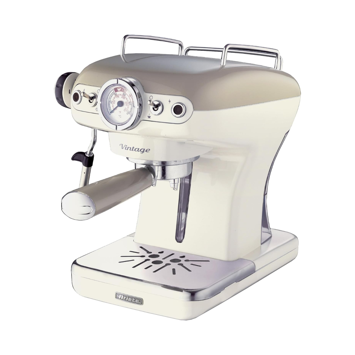 Ariete Vintage Espresso Machine, beige