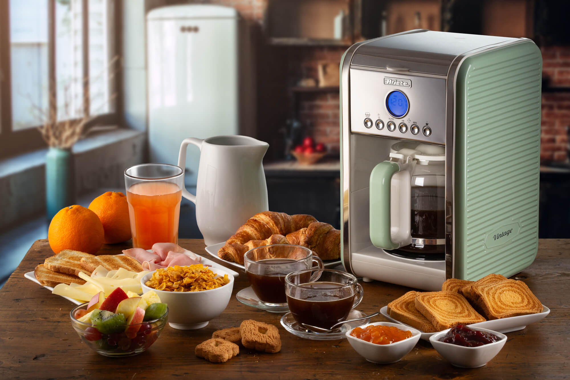 Ariete Vintage Filter Coffee Machine, green